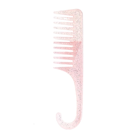 Necvior Large Wide Tooth Shower Comb for Curly Wet Hair Knots Detangling Comb with Hook