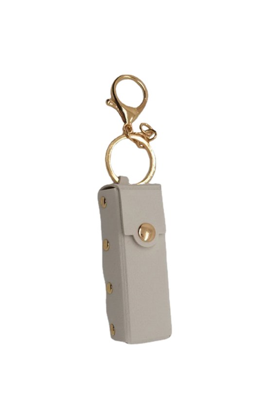 Lipstick Lip Gloss Bag Keychain Key Rings Portable Backpack Decoration