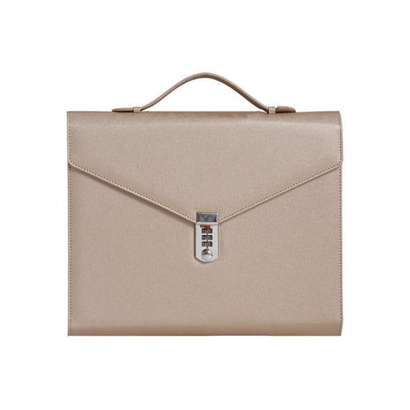 Necvior Lockable File Case for Office Files, Combination Lock Document Folder with Handle for Meetings, Contracts and Filing