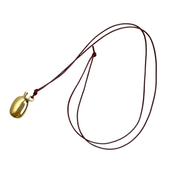 Necvior Long Necklace with Unique Rope Wine Pots Pendant Neckchain Accessory