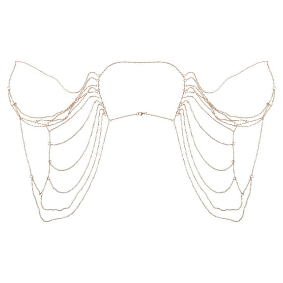 Necvior Long Necklaces & Pendants Bohemian Punk Chain Necklaces Collar Shoulder Chain Women Statement Body Jewelry