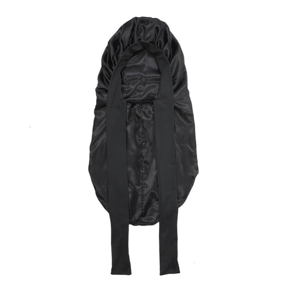 Necvior Long Satins Bonnet Women Stretchy Sleep Cap Long Braids Bonnet with Ties Ribbon