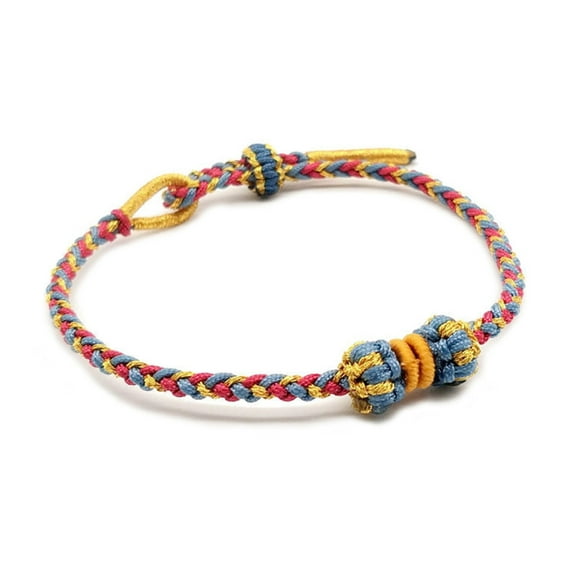 Necvior Lucky Amulet Knot-Bracelet Woven Thread String Wristband for Friend and Couple