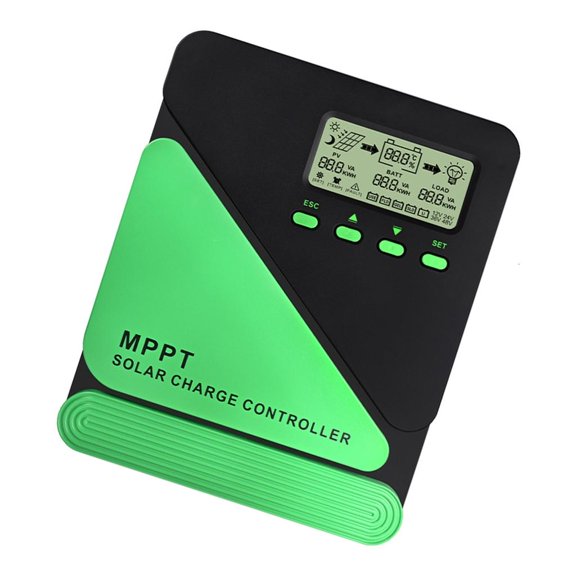 Necvior MPPT Solar Regulator 10A To 60A Adjustable Charging Current For 12V 24V Battery And Solar Panel With Temperature Compensation