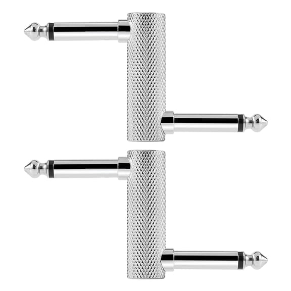 Necvior Male to Male Coupler Jack Plug Adapter Connector for Guitar Effects Pedalboard