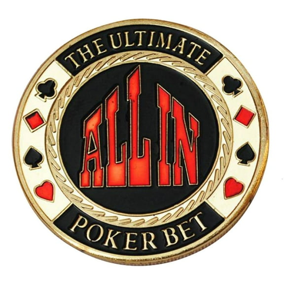 Necvior Metal Chip Poker Button Dealers Pucks Buttons Poker Cards Guard Protector Metal Coin Poker Gift for Women, Man