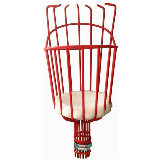 Necvior Metal Fruit Picker Telescopic Length Deep Basket Picking for Head Catcher for Home Farmhouse Garden Apples Pears Oranges Fruits Tool