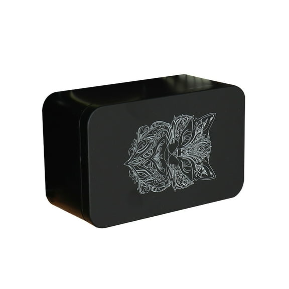 Necvior Metal Rectangle Organizers Box Playings Card Storage Box Money Coin Carry Box Candy Key Case Business Tarots Storage Can