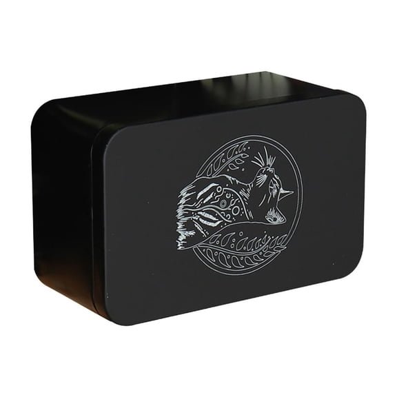 Necvior Metal Rectangle Organizers Box Playings Card Storage Box Money Coin Carry Box Candy Key Case Business Tarots Storage Can