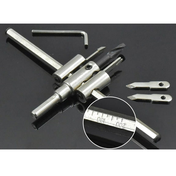 Necvior Mini Adjustable Metal Wood Circular Hole Drill Bit Cutter Kit Diy Tool 30mm-120mm Alloy 30mm-200mm 30mm-300mm