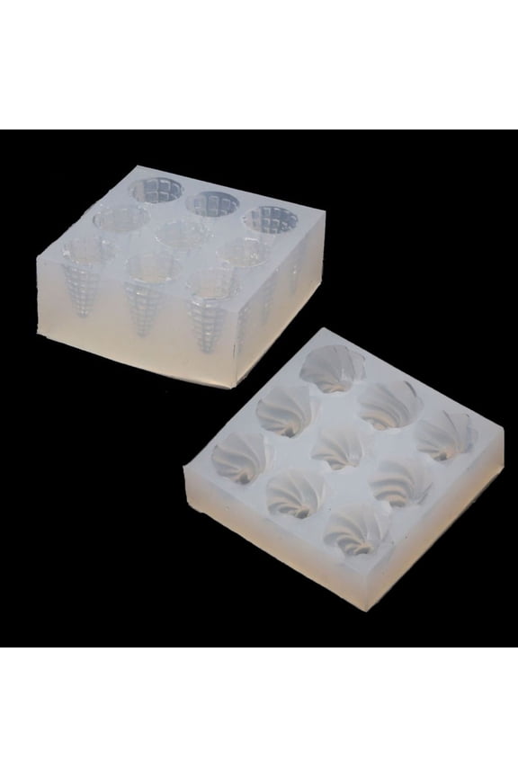 Mini Size Ice Cream Cone Keychain Resin Molds Popsicles Food for Play Pendant Mo