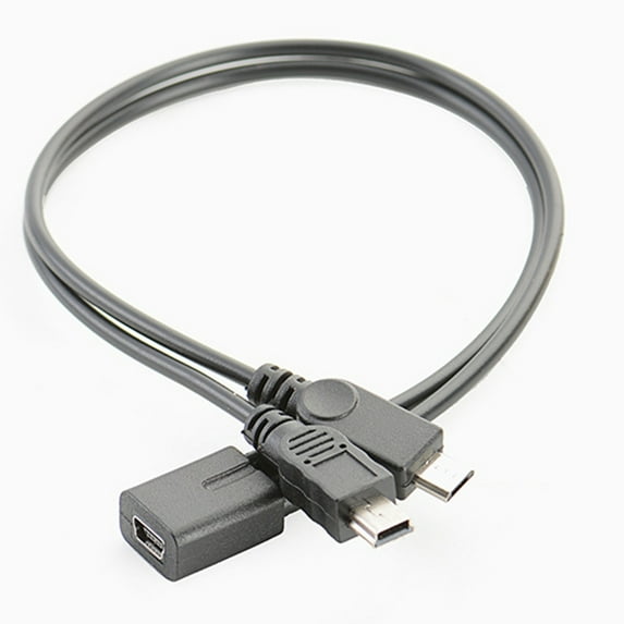 Necvior Mini USB Splitter Cable Faster Charging Cable Cord Security Power Cable