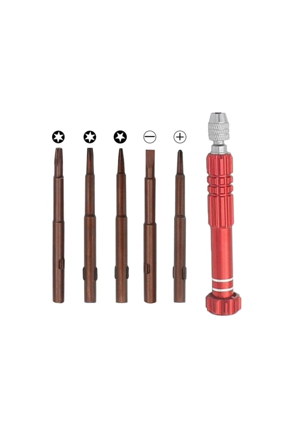Miniature Tool Set 5 in 1 Precisions Screwdriver for Quick Fixes on Watches, Glasses, and Gadgets