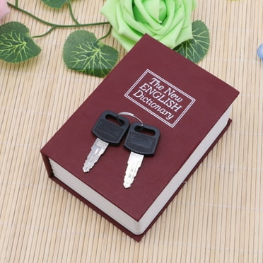 Necvior Money Saving Box Lockable Shaped Money Box Secret Storage Box Book Safe Box with Key Lock for Coin Storage