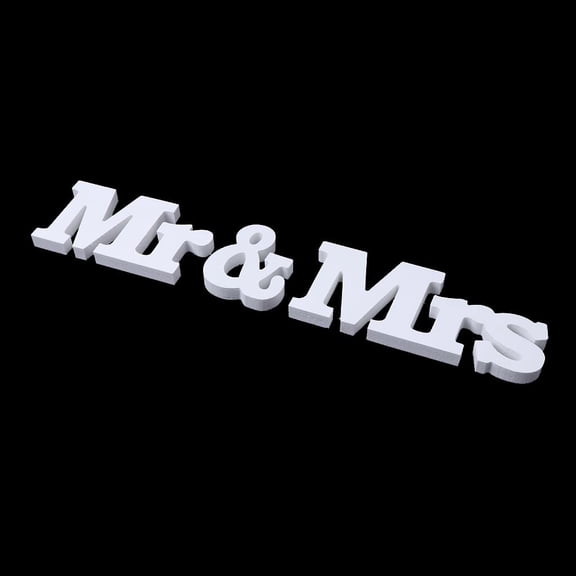 Necvior Mr & Sign Sweet Heart Table Decor Wedding Dining Table Decoration