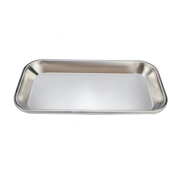 Necvior Multi-Function Storage Tray Stainless Steel Lab Instrument Organizer Holder Instrument Tray Organizer Holder Stainless Steel Tray Multi-Function