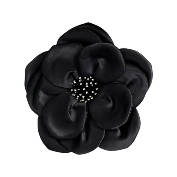 Necvior Multi Layer Soft Fabric Large Flower Brooch Stylish Breastpin for Dresses and Tops Floral Shaped Corsage Party Accessory
