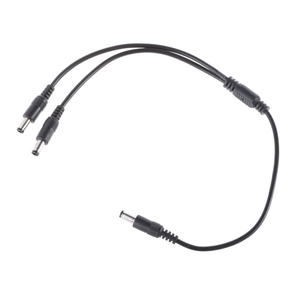 Necvior Multi Use DC5521/DC5525 Y Splitter Cable Wire 1 Male to 2 Male Connectors Cord