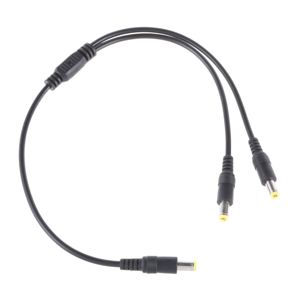 Necvior Multi Use DC5521/DC5525 Y Splitter Cable Wire 1 Male to 2 Male ...