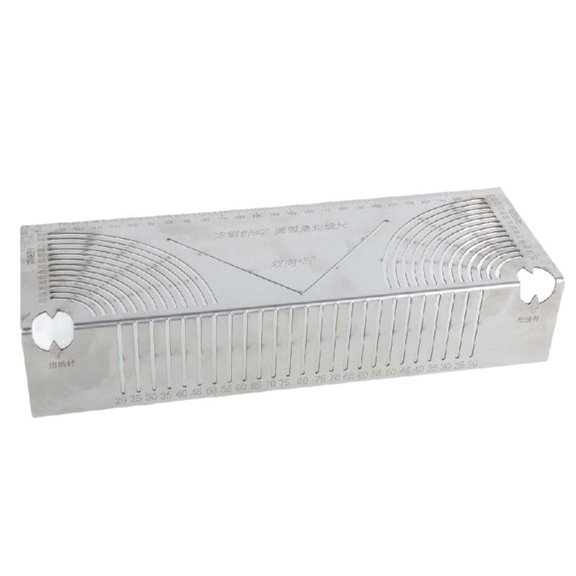 Necvior Multifunction Corner Drawing Ruler Square Tube Folding Right Angles Drawing Tool