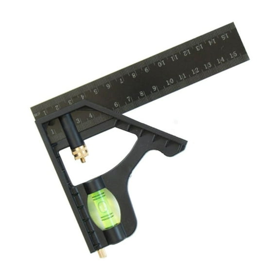 Necvior Multifunction Mobile Angle Ruler Square Protractor Combination Circle Center Angle Ruler Adjustable Sliding Square Ruler