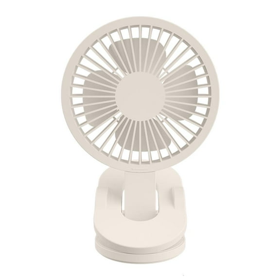 Necvior Multifunctional Fast Air Circulating Desktop Bass Small Table Fan 5 Inch USB Clip on Fan 360° Rotation for Library Bed