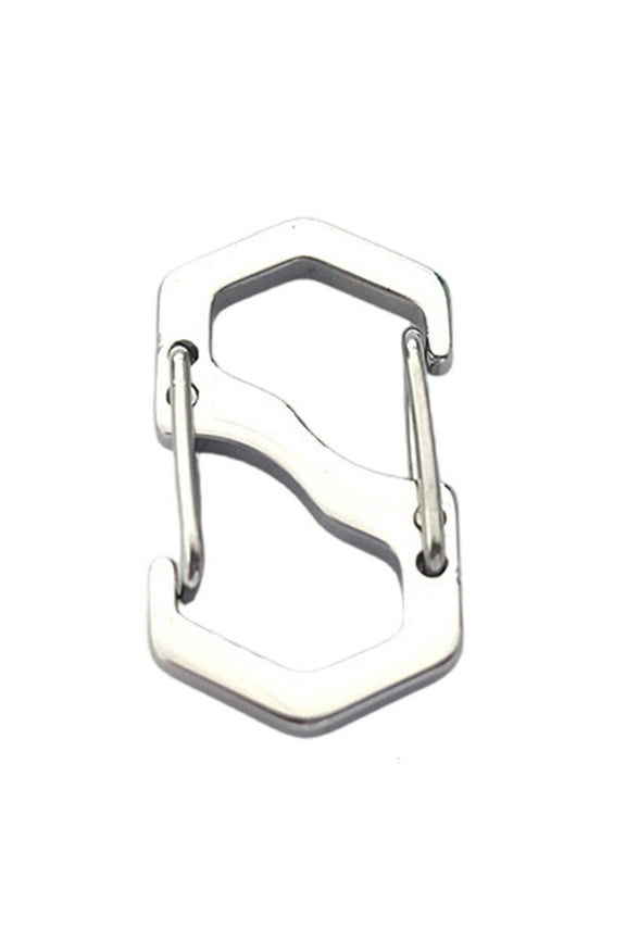Multifunctional S Type Carabiner Hook Keychain Belt Key Holder, Mini Keychain Stainless Light Weight Keychain Carabiner