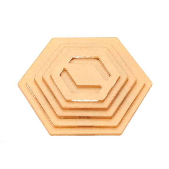 Necvior Multipurpose Sewing Template Set, 5Pieces Acrylic Manual Patchwork Tool Model for Home Crafts Acrylic Sewing Templates