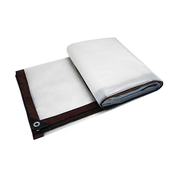 Necvior Multipurpose Tarps Warm Grid Rainproofed Cloth Balconies Window Rain Cover