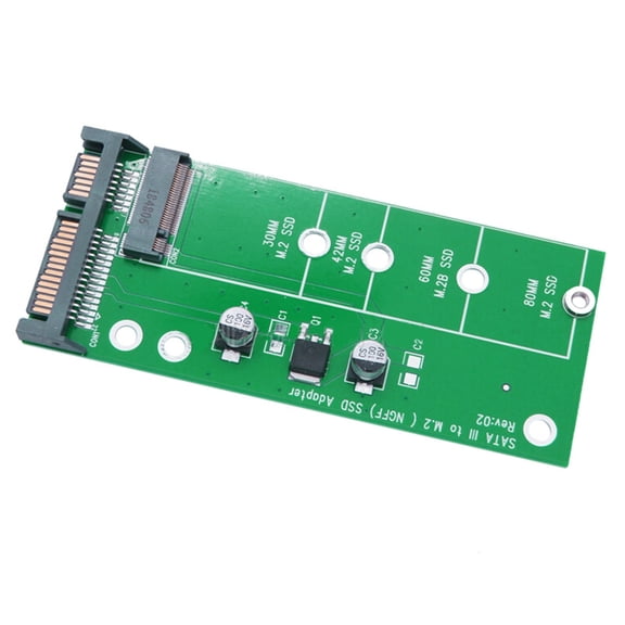 Necvior NGFF SSD to SATA3 III 3 Adapter Connector Hard Disk Drive Converter Card Replace