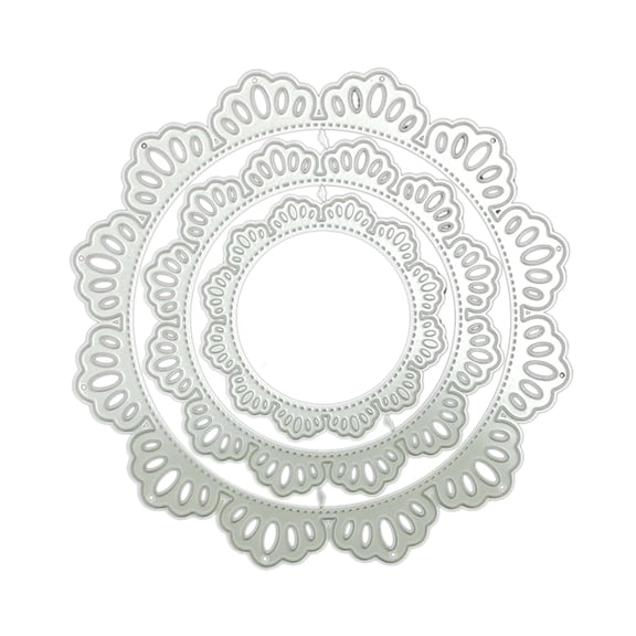 Necvior Nesting Circle Cutting Dies Round Die Cuts Embossing Stencils for Card Making DIY Scrapbooking Album Paper Craft Decor