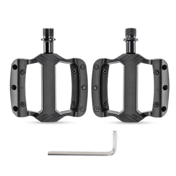 Necvior Nylon Pedals 3 Bearings Wide Flat Cycling Pedals Bicycles Pedals Enduring
