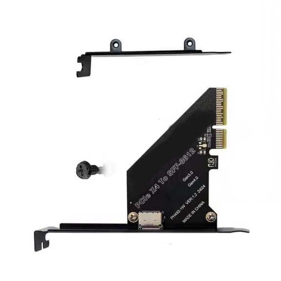 Necvior Oculink SFF 8612 Host Adapter for PCIe 4.0 x4x1 SFF8639 SSDs Offering Fast