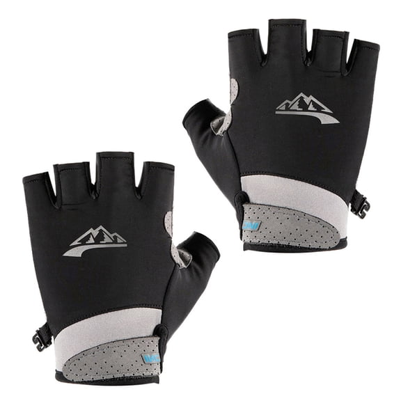 Necvior Outdoor Sports Half Finger Glove Breathable Fingerless Driving Cycling Glove