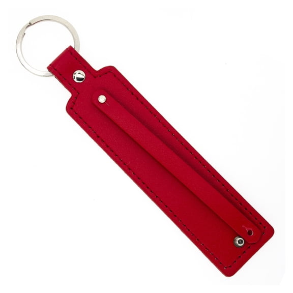 Necvior PU Round Keychain Bright Colorful PU Keychain Waist Wallet