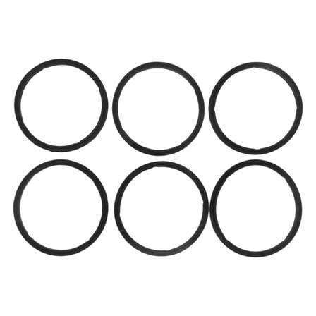 Necvior Pack of 6 Cup Lid Sealing Rings Replacements Practical Silicone Waterproof Rings for Water Bottles Lid Glass Cup Gasket