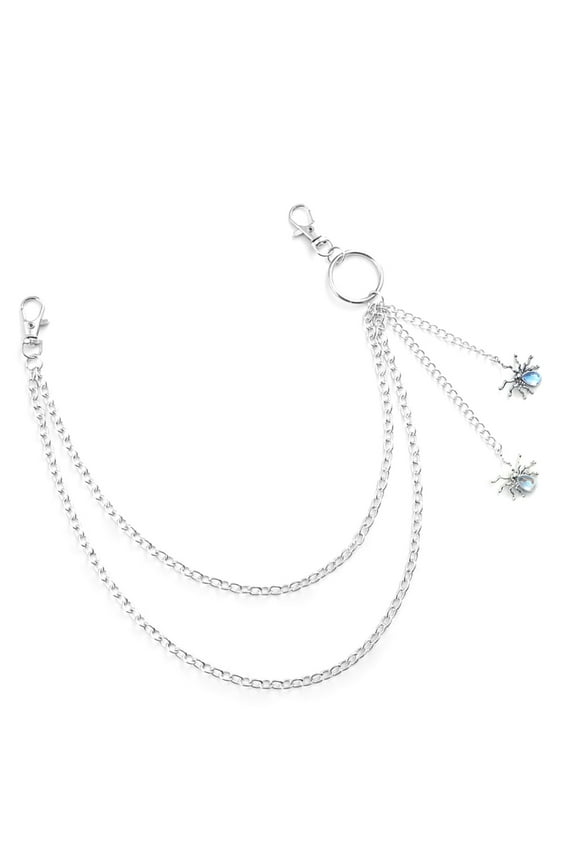 Pants Chain Belt Spiders Metal for Unisex Egirl Eboy Jeans Punk Aesthetic Chain