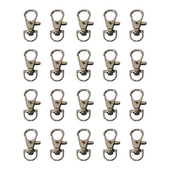 Necvior Parrot Cage Door Lock Metal Hooks for Bird Quail Wire Cages 20 Pieces Clips
