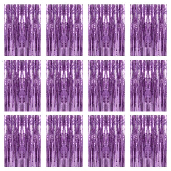 Necvior Party Photo Curtain Set with Adhesive Top Doorway Panels for Entry