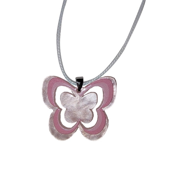 Necvior Personalized Acrylic Butterfly Necklace Unique Wax Rope Choker Party Jewelry