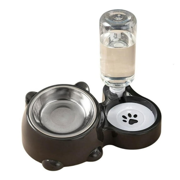 Necvior Pet Feeders With Removable Dish Integrated Water Dispenser For Small Animals