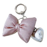 Necvior Pink Bowknot Keychain Durable Craftsmanship Keyring Convenient Mobile Phone Accessory Pendant for Keys Bags Backpack