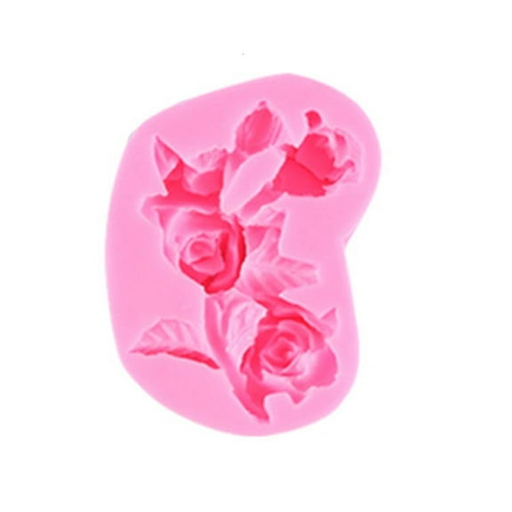 Necvior Plant Flowers Shaped Silicone Resin Mold 3D Fondant Mould Baking DIY Supplies