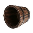 thumbnail image 1 of Necvior Plant Pots Wood Barrels Planter Indoor Outdoor Flower Pots Container Decorations for Garden Farmhouses Home Small Bucket, 1 of 15