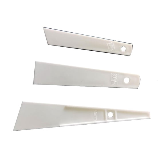 Necvior Plastic Scraper Plastic Scraper Putty Knife for Applying Spackling Baking, 20/30/40mm Paint Scraper with Long Handle