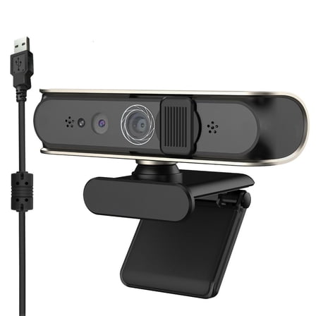 Necvior Plug and Play USB WindowsHello Camera with 1080P Resolution