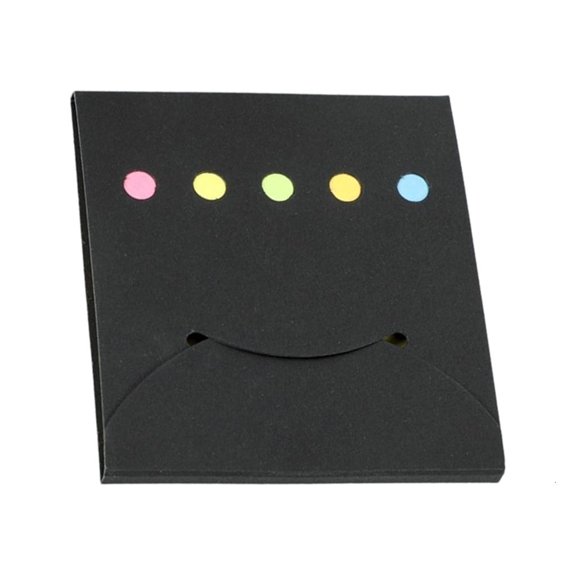 Necvior Pocket Sized Colored Note Pad 25 Sheets Per Color Repositionable Adhesive Note