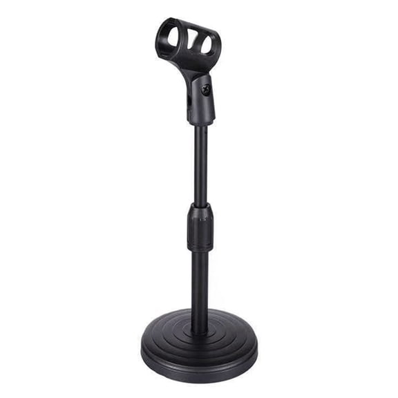 Necvior Portable Desktop Mic Stand with Secure Nonslip Base for Home Studio Broadcast