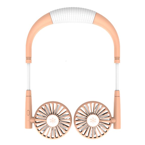 Necvior Portable Hanging Neck Fan 3 Speed Adjustable Personal Cooling Fan Small Sports USB Cooling Fan USB Rechargeable