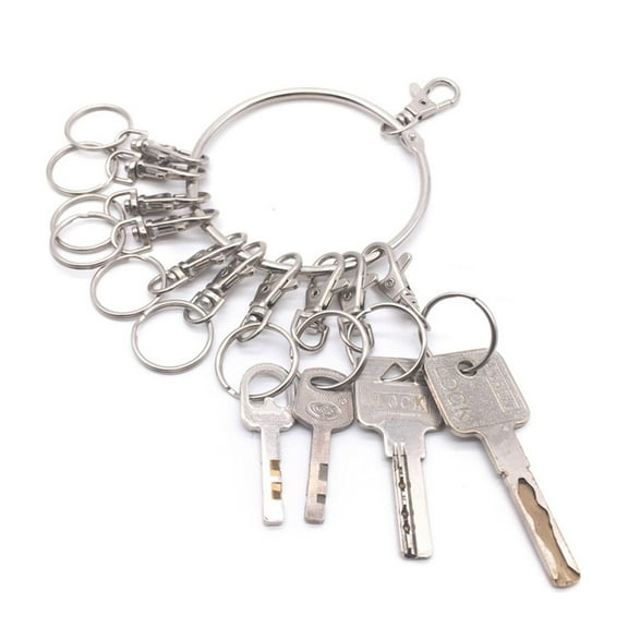 Necvior Portable Large Round Hoop Key Organizer Keychain Quick Hanging Keychain Keyring